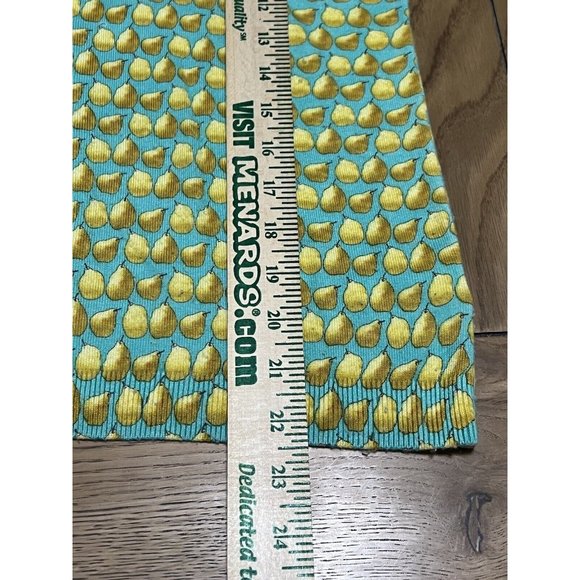 Talbots Women's Aqua Pear Novelty‎ Print Scoop Neck Sweater Size 1X-Lightweight - Picture 4 of 11